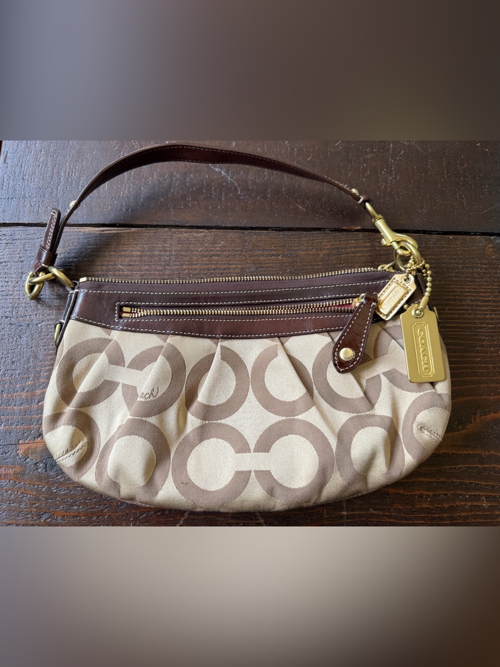 Coach Madison Op Art small hobo shoulder bag